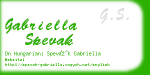 gabriella spevak business card